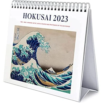 Image de Calendrier bureau 2023 Japanese Art Hokusai