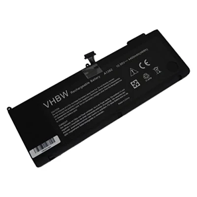 Afbeelding van vhbw 1 x batterij compatibel met Apple Macbook Pro 15 inch MC723LL/A, MD104LL/A laptop (4400 mAh, 10,95 V, Li polymeer)