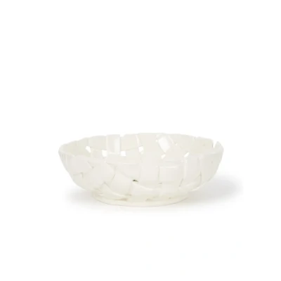 Afbeelding van Ferm LIVING Plait Schaal 30 Cm Gebroken Wit
