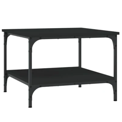 Image de vidaXL Table basse Noir 55x55x40 cm bois d&#039;ingénierie832828