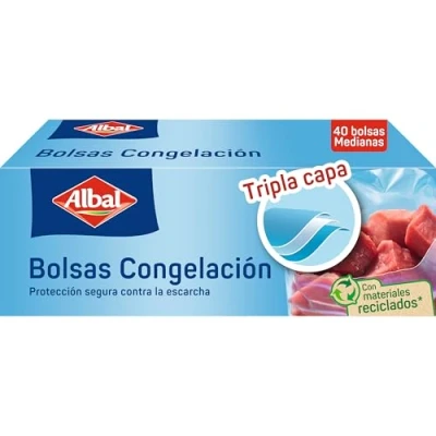 Afbeelding van Albal Medium Triple Layer Freezing Bag 40 Units