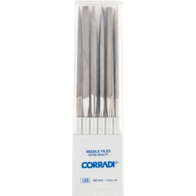 Afbeelding van PFERD 12325163 CORRADI naaldvijlenset Zwitserse kap 1 in kunststof box Lengte 160 mm stuk(s)