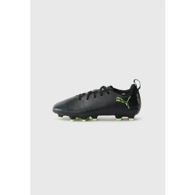 Afbeelding van Puma Future 8 PLAY Unisex Voetbalschoenen voor kunstgras kinderen, Maat: 35.5, Black/fizzy light/green terrain Schoenen