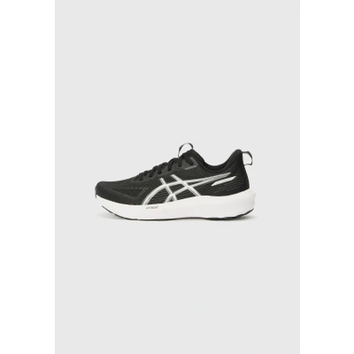 Afbeelding van Asics GT 1000 Hardloopschoenen voor op de weg, Dames, Maat: 35.5, Black/white Textiel/ synthetisch