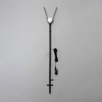 Afbeelding van Sterntaler decoratieve ster Kerstster kunststof 18 wijzer Vouwster met standaard 100 cm Buiten LED Stekker