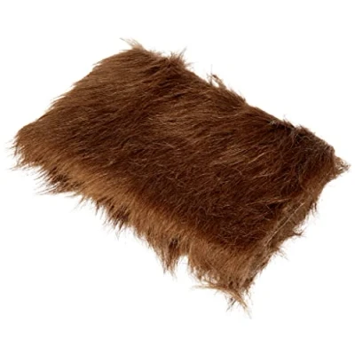 Afbeelding van RAYHER 5301105 Langharig knuffeldier, 7 cm, zak 1 beker, 30 x 48 donkerbruin