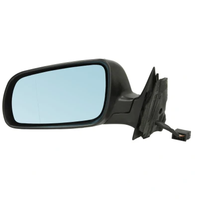 Afbeelding van Buitenspiegel Tyc 302 0012 Links voor elek. spiegelverstelling, Bol vormig, Blauw getint, Te verwarmen, Grote spiegelbehuizing AUDI: A4 B5 Saloon