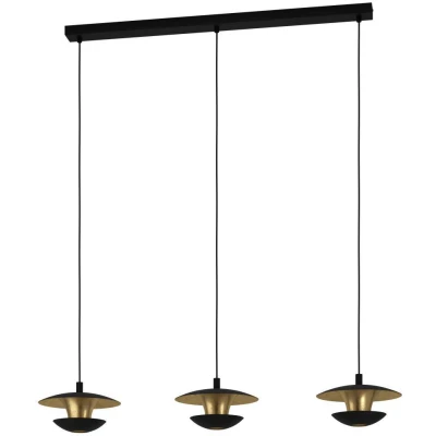 Afbeelding van EGLO Nuvano Hanglamp GU10 98,5 cm Zwart/Goud