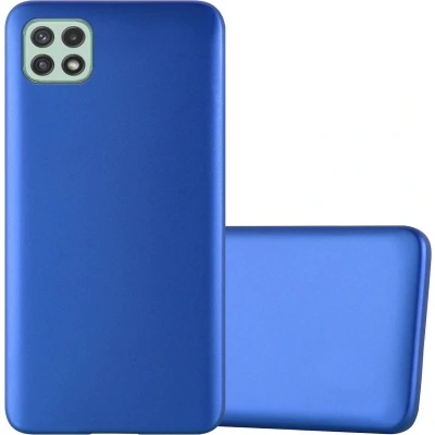 Afbeelding van Cadorabo Hoesje geschikt voor Samsung Galaxy A22 5G in METAAL BLAUW Beschermhoes gemaakt van flexibel TPU silicone Case Cover