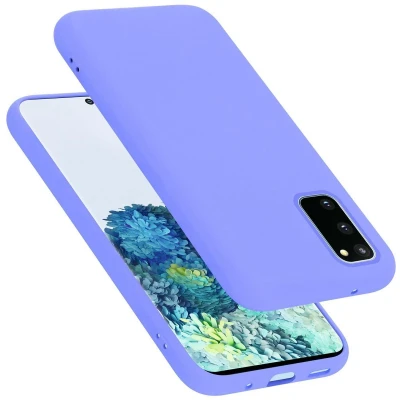 Afbeelding van Cadorabo Hoesje geschikt voor Samsung Galaxy S20 FE in LIQUID LICHT PAARS Beschermhoes gemaakt van flexibel TPU silicone Case Cover