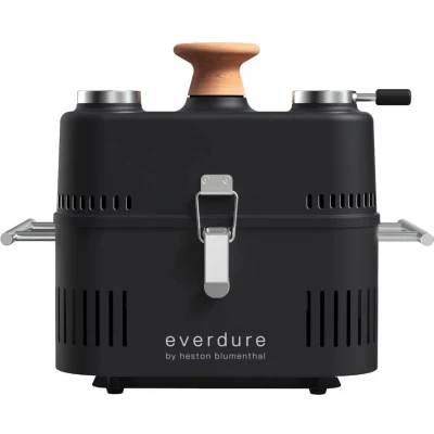 Afbeelding van Everdure Cube 360 Houtskool Barbecue met Gereedschapset Black / Stainless Steel