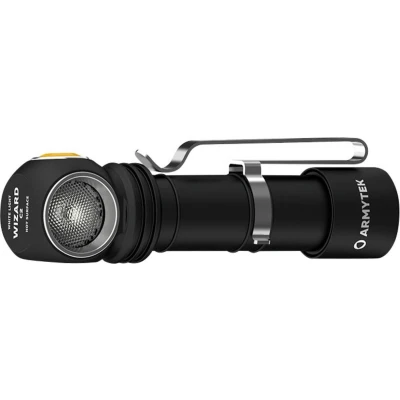 Afbeelding van ArmyTek Wizard C2 Magnet White Hoofdlamp werkt op een accu LED Met magneethouder 1200 lm 4800 h 64 g