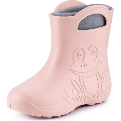 Afbeelding van Ladeheid LA CA FrogWinter Kinder Regenlaarzen Rubber met Binnenschoen EVA Wasbare Poederroze 32/33