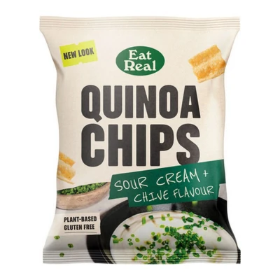 Afbeelding van Eat Real Sour Cream &amp; Chives Quinoa Chip 18 x 40 gram