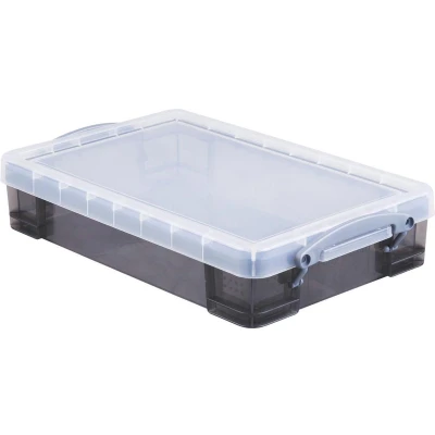 Afbeelding van Really Useful Box opbergdoos 4 liter, transparant gerookt