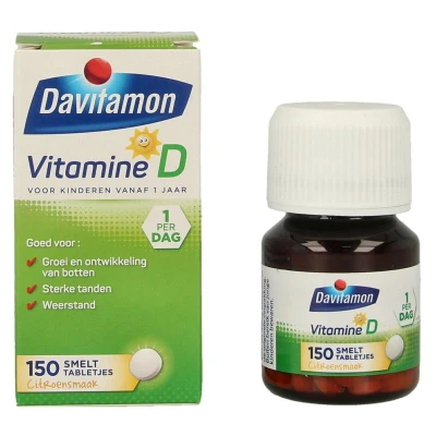 Afbeelding van Davitamon Vitamine D voor Kinderen 150 Smelttabletjes