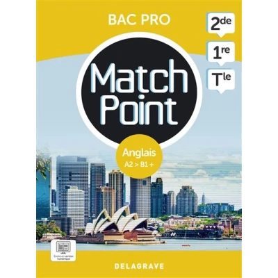 Image de Match Point Anglais 2de, 1re, Tle Bac Pro (2023) Pochette élève