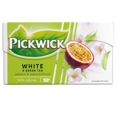 Afbeelding van Pickwick White&amp; Green Tea Jasmine Passionfruit (75x 1,5g)