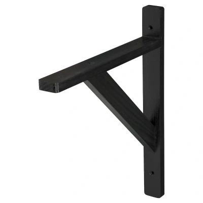 Afbeelding van Wovar Houten Plankdrager 25 x 30 cm Zwart Per Stuk