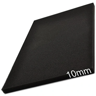 Afbeelding van Easyboost Luchtfilterschuim, 28 x 15 cm, dikte 10 mm, universeel, om op maat te snijden, voor scooter, motorfiets, quad, grastrimmer, motorheld, kettingzaag, filtratie carburateur, luchtbox
