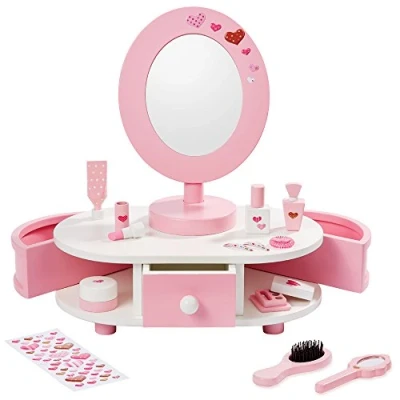 Afbeelding van howa Beauty Center Kaptafel &quot;Little Lady&quot; met Accessoires van hout voor kinderen 5001