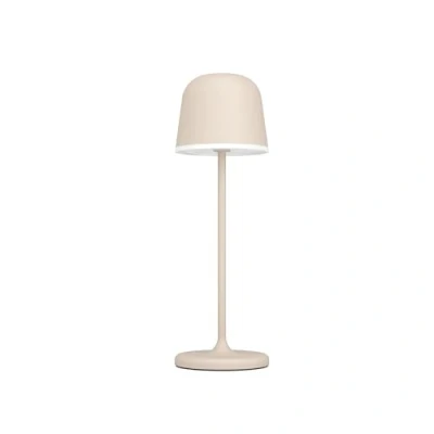 Afbeelding van EGLO Mannera Tafellamp Aanraakdimmer Draadloos 34 cm Aluminium Zandkleur/Wit Oplaadbaar Binnen en Buiten