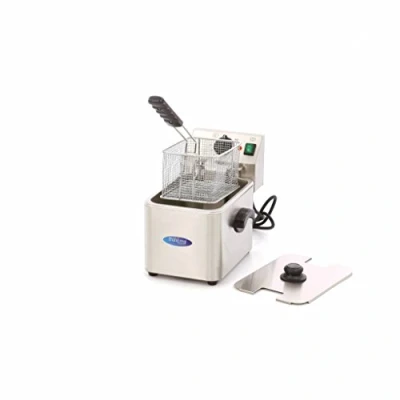 Afbeelding van Maxima Frituurpan 4 L 1 Mand tot Kg Frites Friteuse Horeca Frituur pan RVS Liter