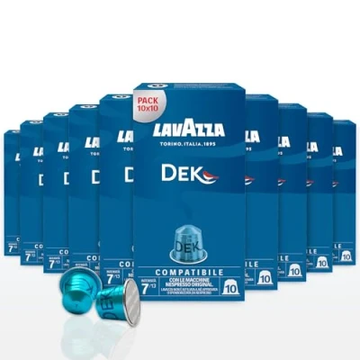 Image de Lavazza 10 Caps compatibles Nespresso en aluminium dégrainé 58 g