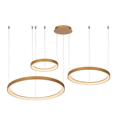 Afbeelding van Lucide Vidal Hanglamp 78 cm 1x120W Mat Goud Messing