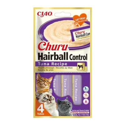 Afbeelding van Ciao Churu Kat Haarbal Tonijn 56 gr
