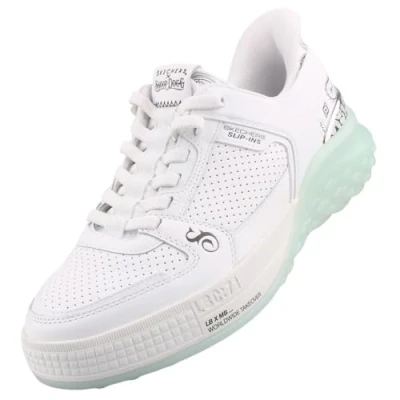 Afbeelding van Skechers Sizzle Sneakers laag, Heren, Maat: 41.5, White/ice blue Leer