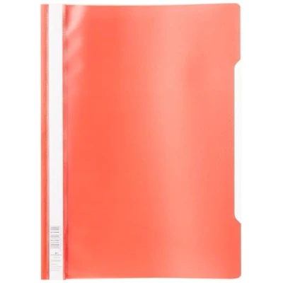 Afbeelding van Durable 252303 Clear View naaldmap voor geperforeerde A4 documenten, rood, 25 stuks