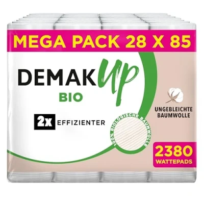 Afbeelding van Demak up Biologische Wattenschijfjes 28x85ST Voordeelverpakking
