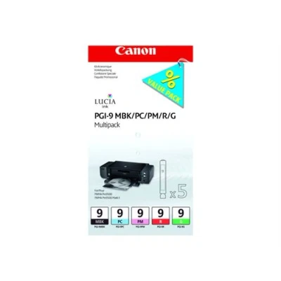 Afbeelding van Canon 1033B013 inktcartridge 5 stuk(s) Origineel Normaal rendement Groen, Mat Zwart, Foto cyaan, magenta, Rood