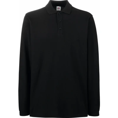 Afbeelding van Fruit of the Loom Herren Kleding Poloshirts Zwart S