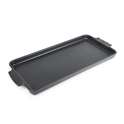 Afbeelding van Peugeot Appolia Plaat Voor Aperitiefhapjes En Gebakjes 40,2cm X 17,8cm Grijs
