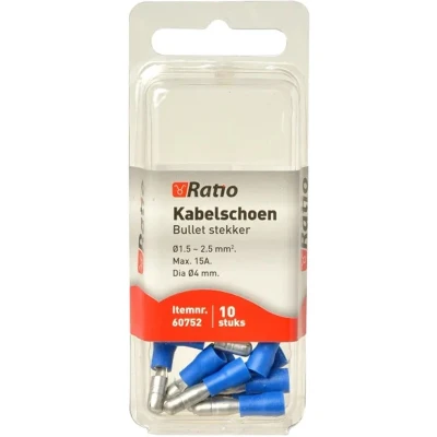 Afbeelding van Kabelschoen bullet 1,5 2,5mm² 10st in blister