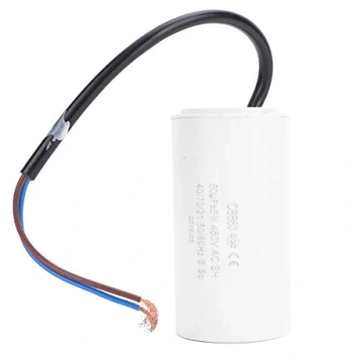 Afbeelding van CBB60 Condensator voor motorstarter, 450 V, microfarad condensatordraad het starten van de motor, motorstartcondensator