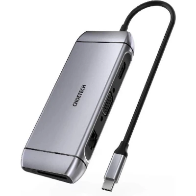 Afbeelding van Choetech HUB M15 USB 3.2 Gen 1 (3.1 1) Type C Grijs