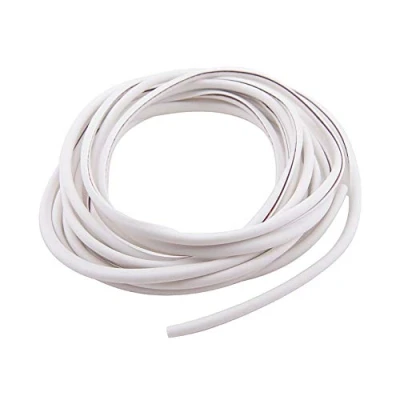 Afbeelding van ETOPARS Beschermrand voor autodeur, wit, 5 m, U vorm, rubber, afdichtingsbescherming, sierlijst, krasbestendig, band