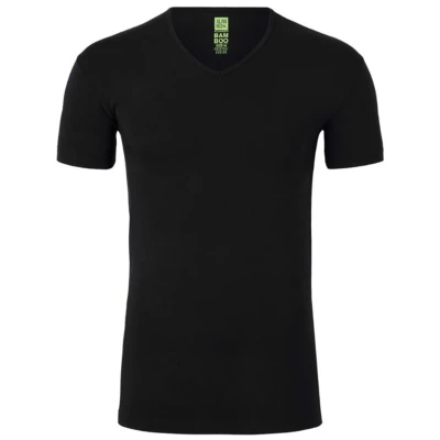 Afbeelding van Alan Red Bamboo T Shirt Zwart maat XXL Heren Basic Baltimora met Body fit Pasvorm Duurzaam