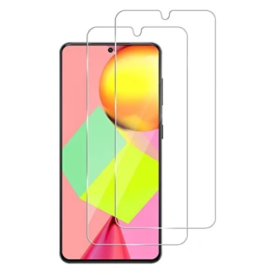 Afbeelding van 2 stuks pantserglas compatibel met Samsung Galaxy A33 [2] displaybeschermfolie [geen glas] 100% vingerafdruksensor nano glas 9H