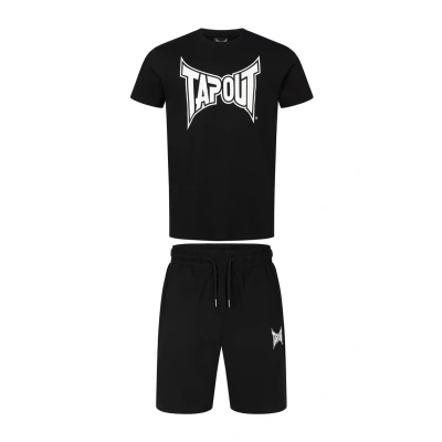 Afbeelding van Tapout Ensemble t shirt et short pour homme, coupe normale, FALLON, noir, taille M