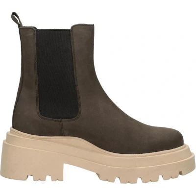 Afbeelding van PS. POELMAN Chelsea boots Enkellaarsjes Hak donkerbruin Maat 39