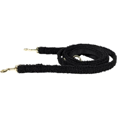 Afbeelding van Kentucky Hondenriem Teddy Fleece Small Zwart 2m