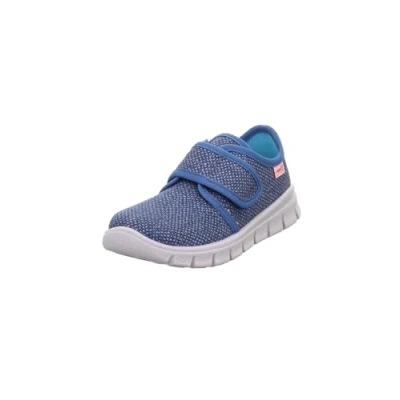 Afbeelding van Superfit Bobby Unisex Pantoffels voor kinderen, Maat: 34, Blau/mehrfarbig Textiel