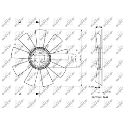 Afbeelding van NRF 49854 Koelventilator