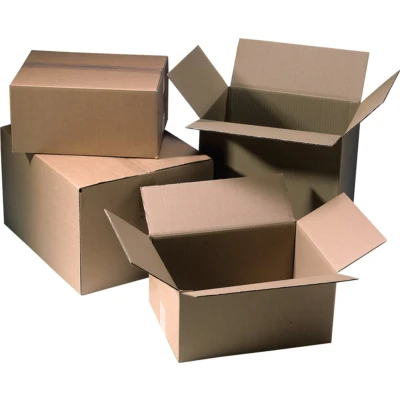 Afbeelding van Klika Amerikaanse vouwdoos golfkarton 310x220x150mm enkele golf bruin 25 stuks