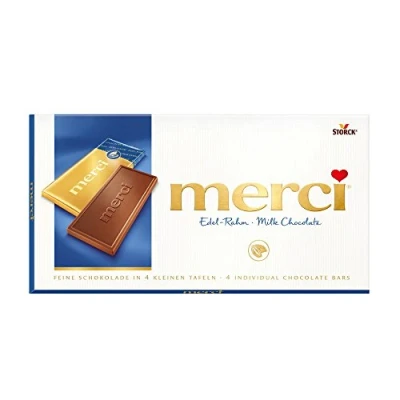 Afbeelding van Merci Exclusiv Chocolade tabletten Melk 4 x 25 gram