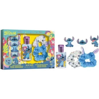 Afbeelding van Lilo Stitch Gift Set EDT Kinder Geurtje 100ML + Srunchies Iron Patches